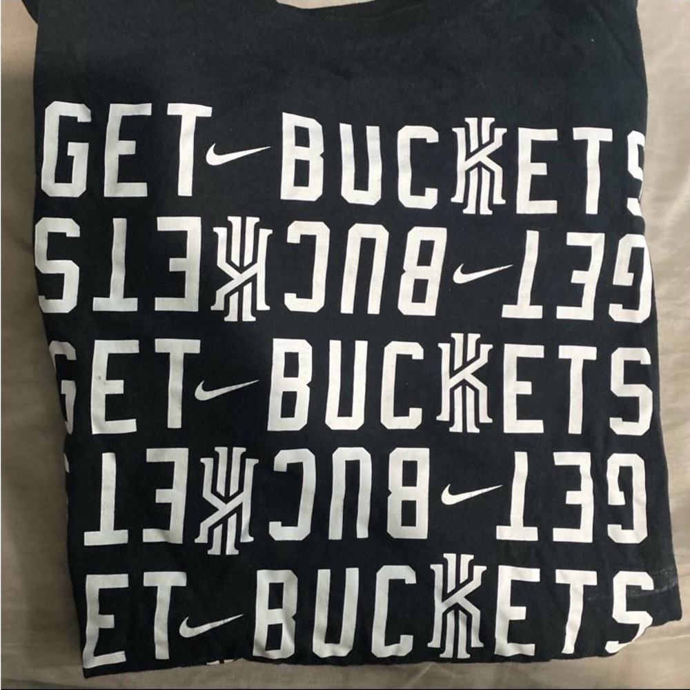 Nike Uncle Drew Black Tee with Orange Patch